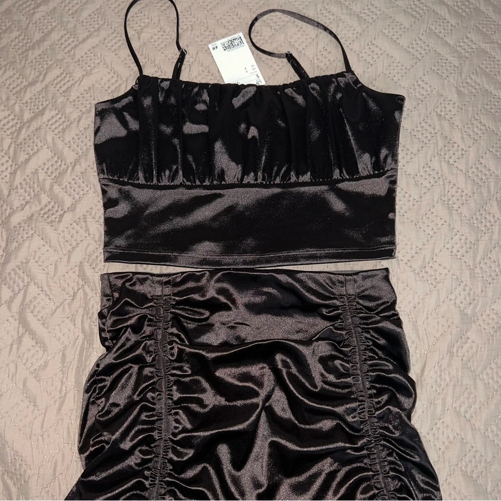 H&M Satin Two-Piece Set
